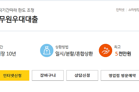 공무원 우대대출 자격조건 및 신청 방법