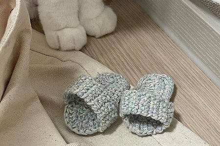 집사가 슬리퍼 만들어 줌