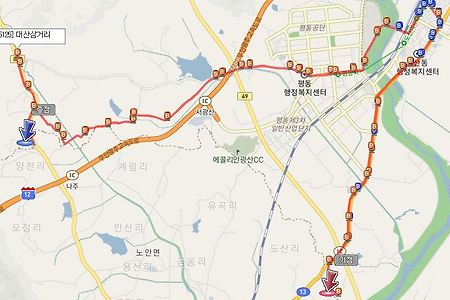 광주 버스 노선 [송정96]