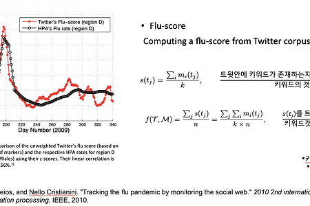 [IEEE 2010] Tracking the flu pandemic by monitoring the social web 리뷰