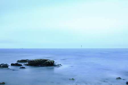 외로운 새벽 바다 (청사포. 2023.07.15.토)