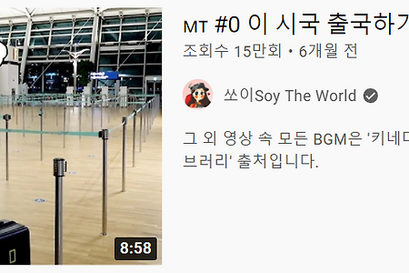 유튜브로 대신하는 코시국 <랜선 해외여행>