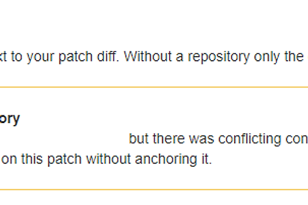 [Crucible] Crucible cannot anchor the patch to this repository