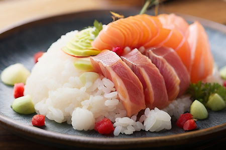 생선과 고기, 스시, 초밥 무료이미지