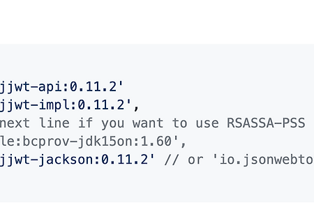 [Spring Error] Jwt 오류(io.jsonwebtoken.lang.UnknownClassException: Unable to load class named [io.jsonwebtoken.impl.DefaultJwtBuilder]from the thread context, current, or system/application ClassLoaders. All heuristics have been exhausted. Class coul..