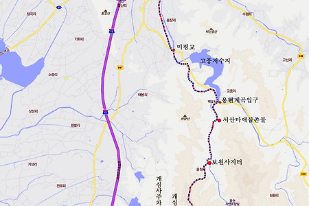 서산 용현계곡-마애삼존불상-보원사지터-개심사-해미읍성