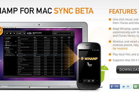 맥(Mac)용 윈엠프(Winamp), 음악재생 만 깔끔하게 관리