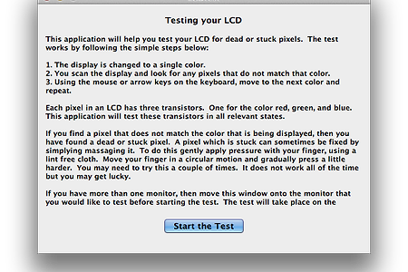 Mac LCD 불량화소 테스트 앱