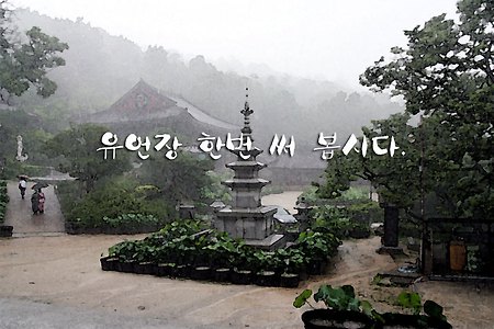 유언장 한번 써 봅시다.