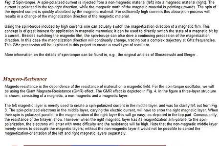 Spin-polarized current, Spin-Torque, Magneto-Resistance