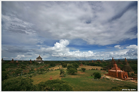 [미얀마여행/바간] 멋진 구름이 펼쳐진 바간의 파노라마 풍경