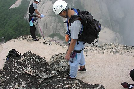 설악산 울산바위 암벽등반 사진