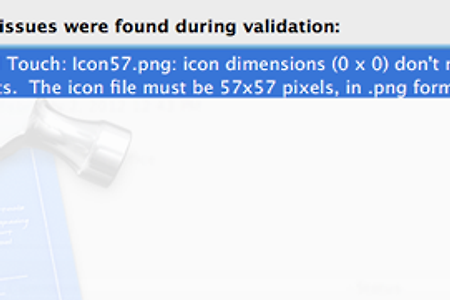 아이폰 앱 바이너리 제출 icon dimensions 에러 (-19014)