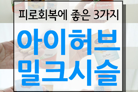 아이허브 밀크시슬 피로회복에 좋은 3가지