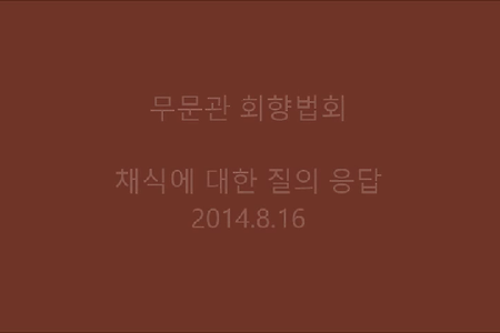 채식에 대한 질의응답