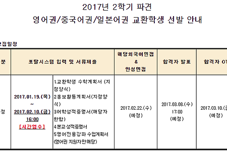00-05 교환학생 지원