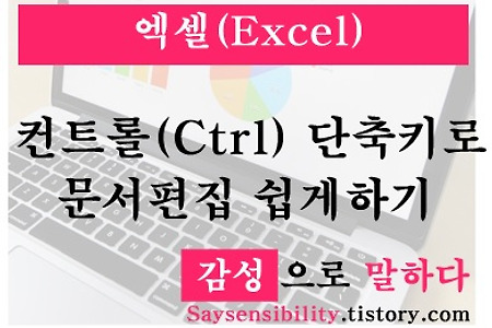 엑셀꿀팁 컨트롤[Ctrl] 단축키로 빠르게 문서편집하는 방법