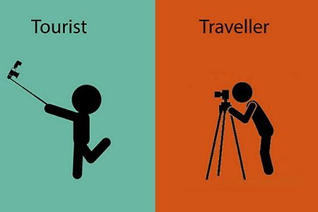 '관광객(Tourist)'과 '여행을 즐기는 자(Traveller)'의 차이