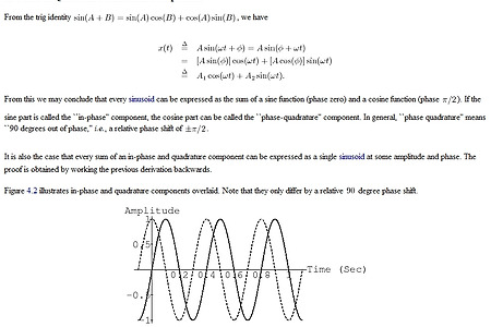 In-Phase & Quadrature Sinusoidal Components