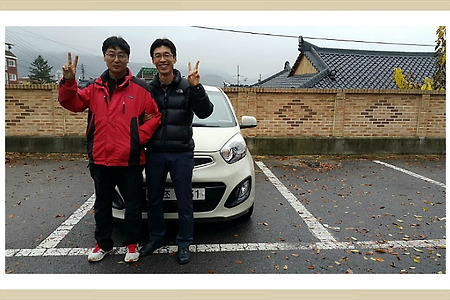 ​무주중고차, 무주고등학교에 올뉴모닝차량을 매입해 오다, TOM N TOMS 커피샵, ​인삼랜드휴게소