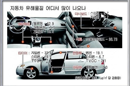 새 차 냄새 제거 Tip