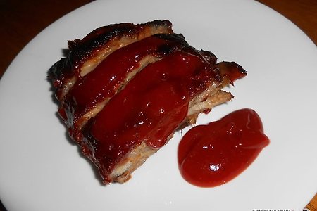 오븐 바베큐 세인트 루이스 립 (Oven-Barbecued St. Louis Ribs) 돼지갈비 바베큐