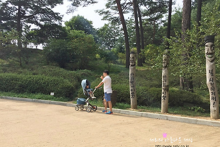 안면도 수목원 숲과 연못이 있는 정원