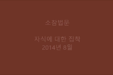 자식에 대한 집착