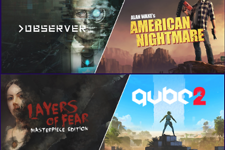 에픽 스토어에서 앨런 웨이크 AN, >observer_무료 배포 중. 다음 주는 QUBE 2와 Layers of Fear