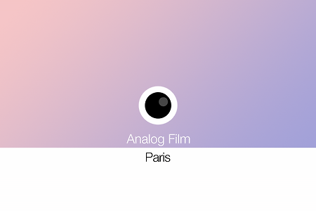 #. AnalogFilm | Paris