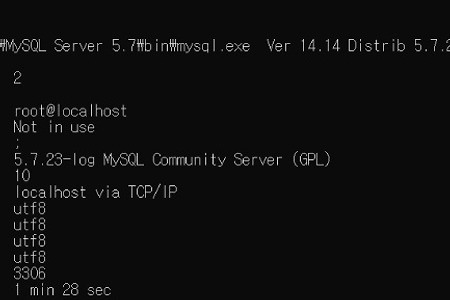mysql 한글 깨짐