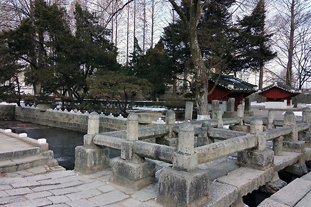 2013년 겨울 개성 선죽교 사진