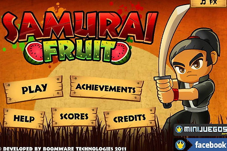 1인용플래시게임 , SAMURAI FRUIT [사무라이버전]