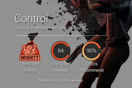 레메디의 컨트롤, 해외 오픈크리틱 리뷰 점수 공개