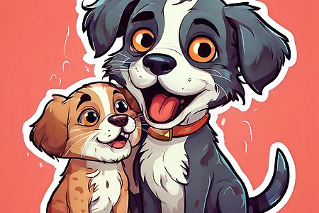 애니메이션 강아지와 개 무료이미지 | Animated Dogs and Dogs