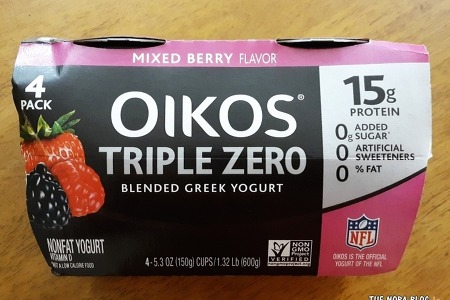 Oikos Triple Zero Blended Greek Yogurt Mixed Berry Flavor 오이코스 트리플 제로 그릭 요거트 믹스드 베리맛