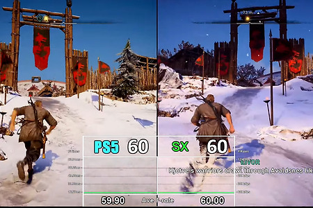 어쌔신 크리드 발할라, PS5 vs XSX/S 비교 - 해상도 & 프레임 정보