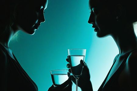 두 여인의 건배, 술잔, 술자리, 파티 (무료 이미지)