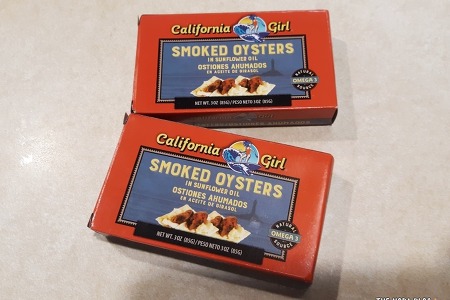 한국에서 바다 건너 온 훈제 굴 California Girl Smoked Oysters 캘리포니아 걸 훈제 굴