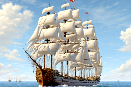 서양 범선 / 바다 위의 범선 대항해 시대 무료 이미지 | the age of sailing ships on the sea