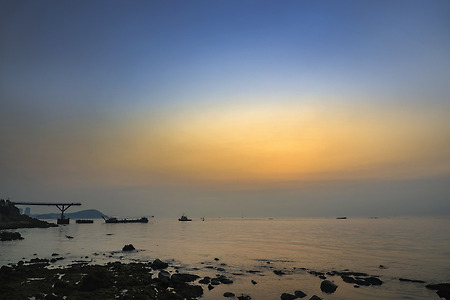 청사포다릿돌전망대의 새벽 (청사포. 2023.08.22.화)
