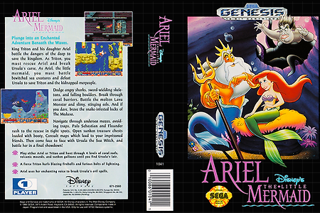 [MD/GENESIS] 인어 공주 아리엘 Ariel The Little Mermaid リトル・マーメイド 게임 다운
