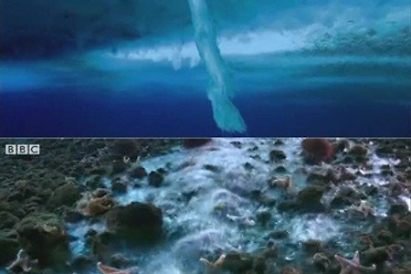 BBC 남극 로스빙붕에서 죽음의 고드름 포착, 닿는 순간 모든 것이 얼어붙다