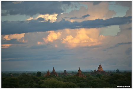 [미얀마 바간 여행] 신비로운 자연현상을 보여 주었던 황혼녘