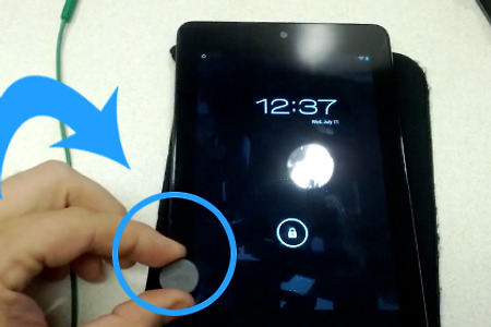 넥서스7(Nexus7), 아이패드 스마트커버와 비슷한 넥서스7 자석 전원 온오프