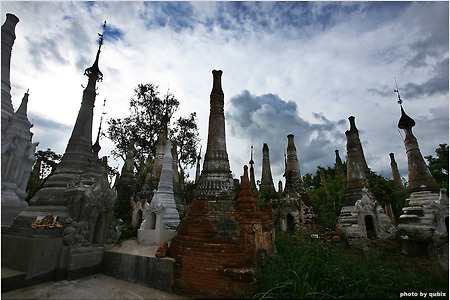 [미얀마 인레 여행] 방치된 유적지, 쉐 인떼인 파고다군
