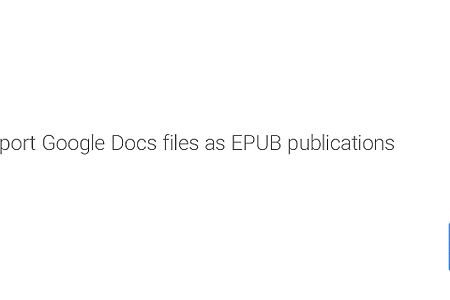 구글 드라이브, 문서 앱에서 EPUB 추출 지원