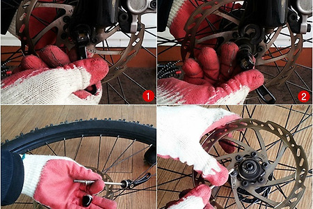 자전거 디스크 브레이크 6볼트 로터 교체법