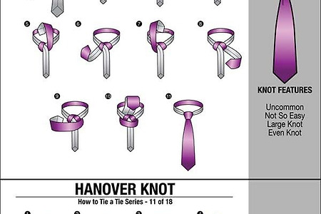 18 ways to tie a necktie 넥타이 매는 18가지 방법