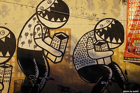 [인도네시아 족자카르타 여행] 여행자거리 소스로위자얀에서 만난 벽화